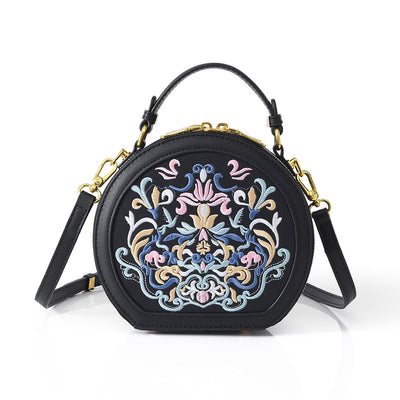 Bolso Bandolera Redondo Estilo Nacional Pequeño para Lectores Conscientes - Image 10