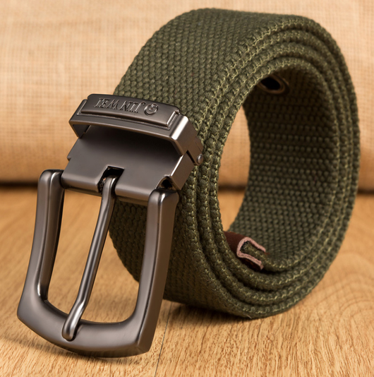 Cinturón de Lona Gruesa con Hebilla para Hombre - Resistente y Versátil - Image 8