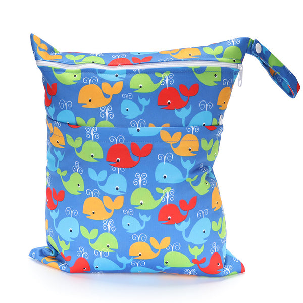 Bolsa de Pañales con Estampado Digital y Doble Bolsillo