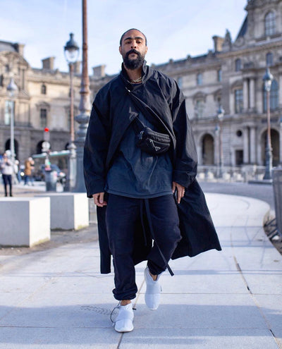 Pantalón de Buzo Negro Hombre con Cordón Ajustable - Image 3