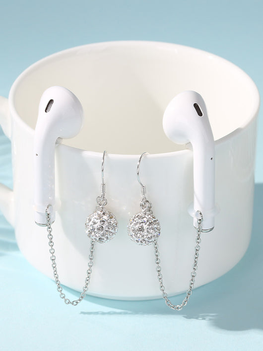 Aretes de Cadena en Plata Esterlina Anti-Presión para los Oídos - Image 9