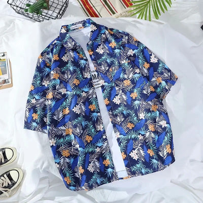 Camisa Estampada de Manga Corta para Hombre - Image 17
