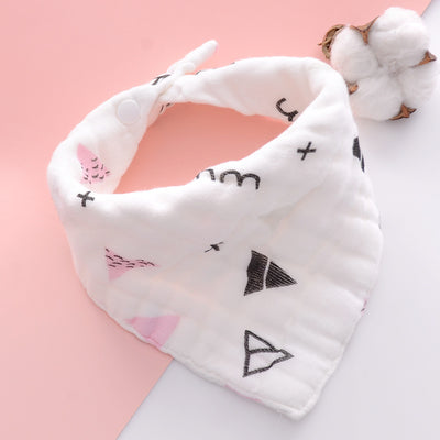 Babero Triangular de Gasa de Algodón 10 Capas para Bebé - Suave y Seguro - Image 15