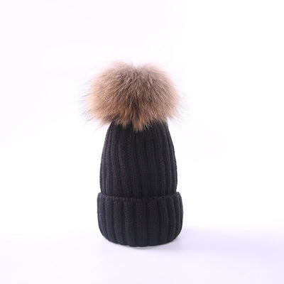 Gorro Infantil de Lana con Pompón para Otoño e Invierno - Image 23