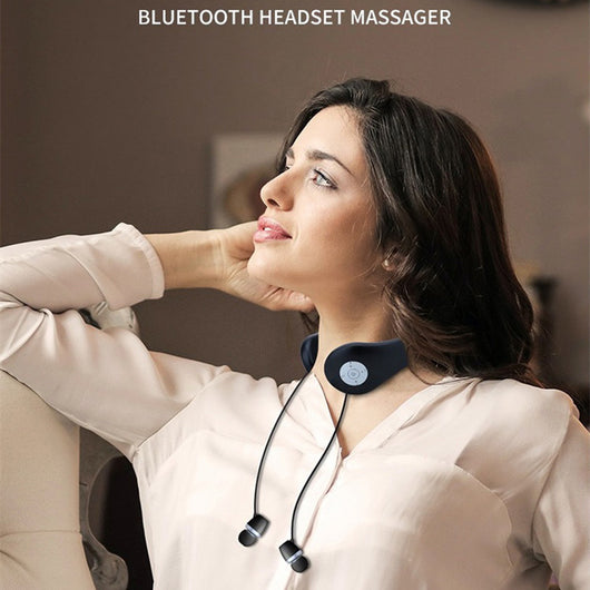 Collar Masajeador Bluetooth con Auriculares Inteligentes