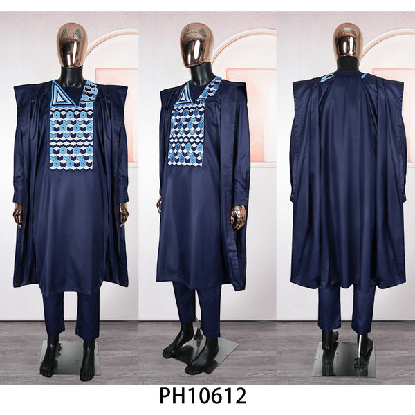 Traje de Tres Piezas Ejecutivo con Bordado para Hombre
