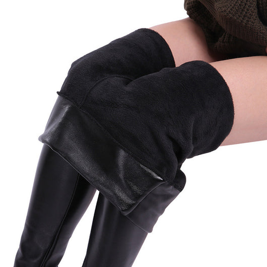 Leggins Moldeadores de Cuero PU Cintura Alta Elásticos para Otoño Invierno - Image 5
