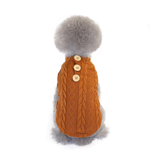 Chaleco Tejido de Algodón para Perros Pequeños - Suéter Cálido y Cómodo - Image 5