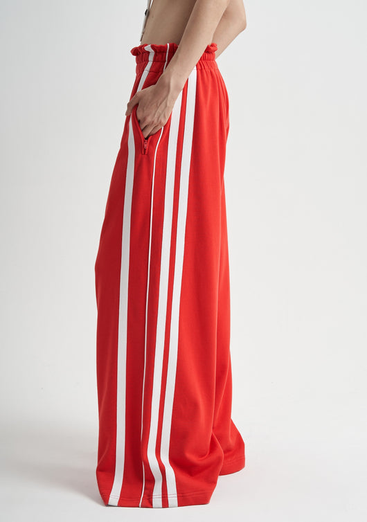 Pantalón de Chándal Cintura Alta Elástica con Puños Acanalados para Mujer - Image 9