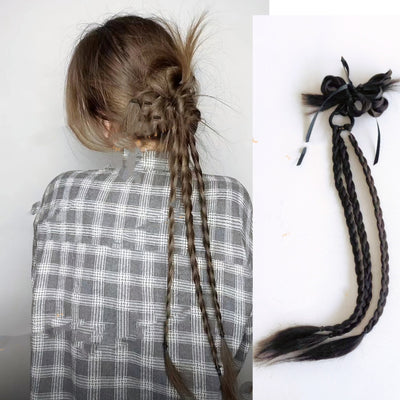 Peluca de Boxeo con Trenza y Clip Antideslizante - Image 10