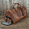 Bolso de Viaje en Cuero de Caballo para Hombre