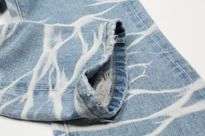 Jeans Rotos Hip Hop con Detalles Relámpago y Efecto Arrugado - Image 11