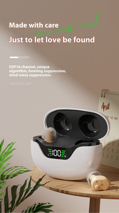 Audífono Digital CIC con Cargador y Pantalla LED - Amplificador de Sonido - Image 6