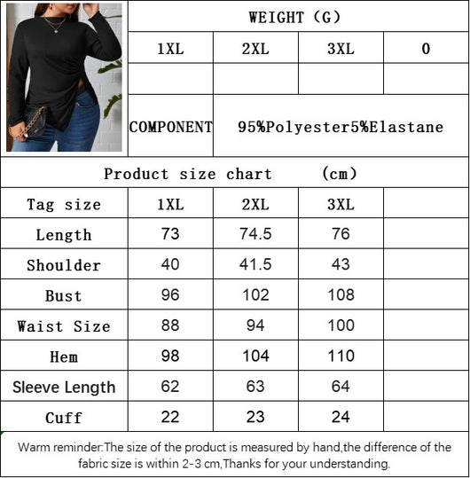 Blusa Asimétrica Ajustada de Cuello Redondo para Mujer - Image 6
