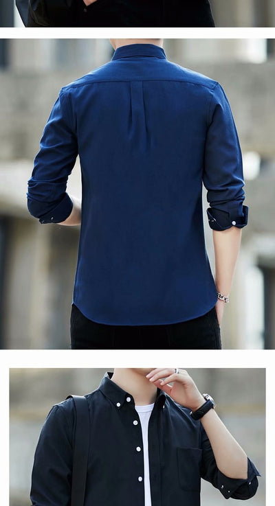Camisa Casual Slim Fit de Tela Oxford para Hombre - Image 13