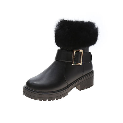 Botas de Nieve Plataforma Velvet con Pelaje de Conejo - Image 6