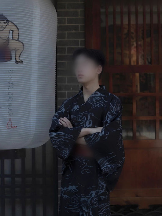 Kimono Formal Tradicional Japonés para Hombre - Image 26