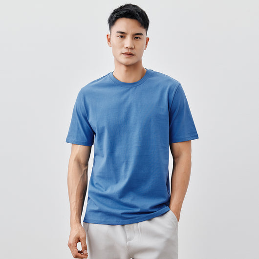 Playera Básica de Algodón Pesado para Hombre - Cuello Redondo Clásico - Image 10