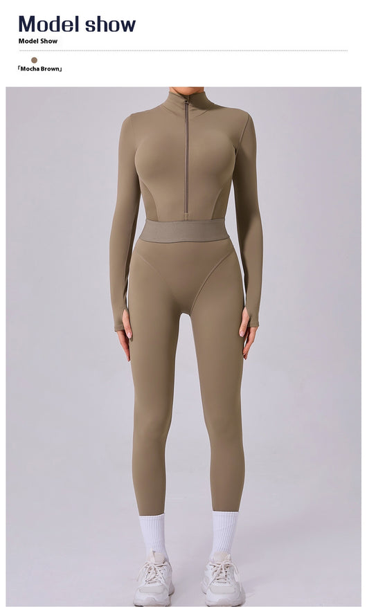 Enterizo de Yoga para Mujer con Malla Transpirable - Image 12