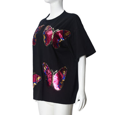 Blusa Escote Redondo con Lentejuelas Bordadas para Mujer - Image 8
