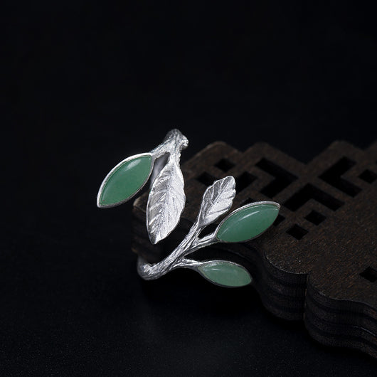 Anillo Vintage con Hojas Delicadas - Image 3