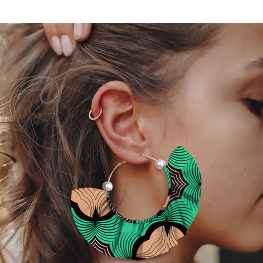 Aretes Artesanales Estampados de Diseño Exagerado - Image 27