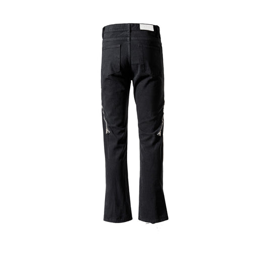 Pantalones Rectos Unisex de Pierna Ancha con Detalles Decorativos - Image 2