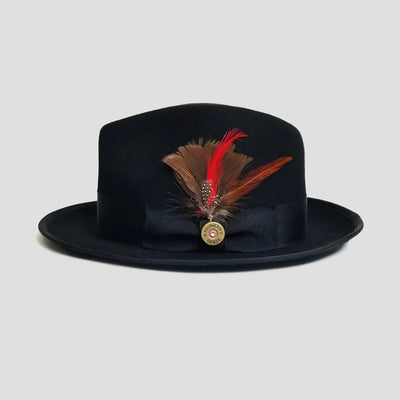 Sombrero Fieltro Tipo Bombín con Lazo de Cinta - Image 13