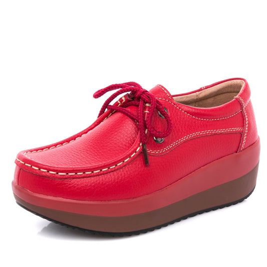 Zapatos Plataforma de Cuero con Suela Gruesa - Image 2