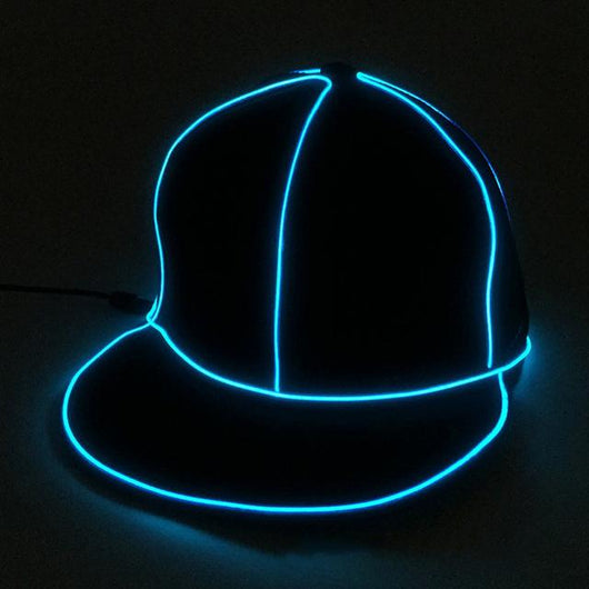 Gorra de Béisbol LED Fluorescente Hip Hop con Borde Plano - Image 5
