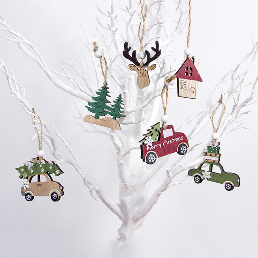 Adorno Navideño de Madera Artesanal para Árbol - Image 8