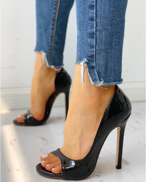 Sandalias de Tacón Alto Sexy con Punta Redonda para Verano - Image 2