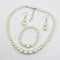 Juego de Joyas Nupciales: Collar de Perlas, Aretes y Pulsera Elegante