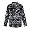 Camisa de Manga Larga Estampada Digital para Hombre - Talla Grande