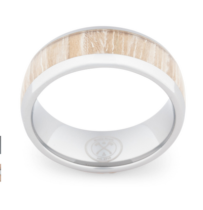 Anillo de Tungsteno con Madera de Koa Claro - Image 2
