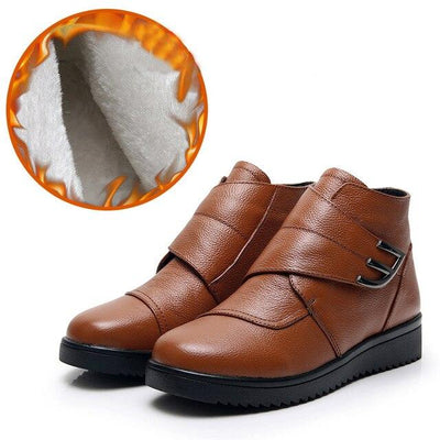 Botas Martin Casuales de Cuero y Suela Blanda para Mujer