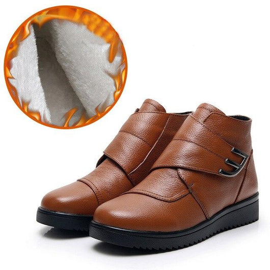 Botas Martin Casuales de Cuero y Suela Blanda para Mujer