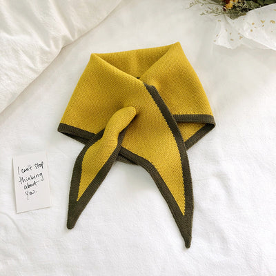 Chal Triangular Tejido para Otoño e Invierno - Bufanda Elegante para Mujer - Image 4