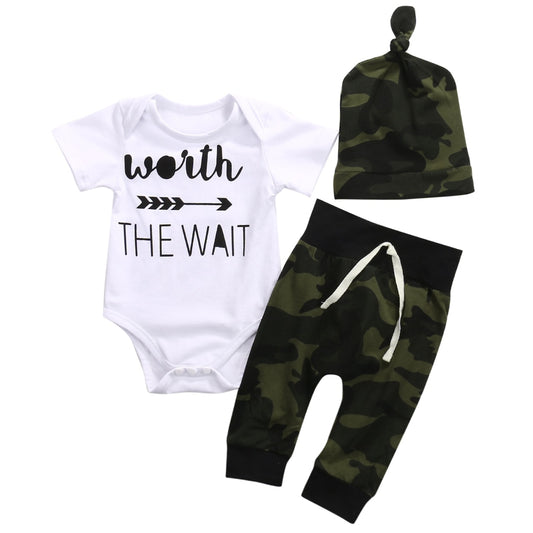 Conjunto de Bebé Niño Vale la Pena Esperar