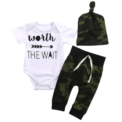 Conjunto de Bebé Niño Vale la Pena Esperar