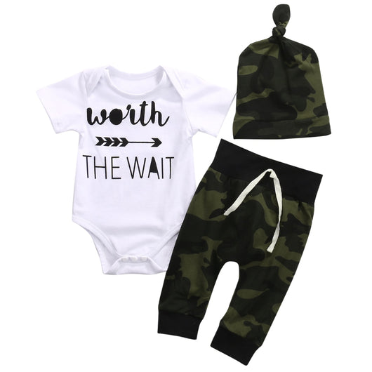 Conjunto de Bebé Niño Vale la Pena Esperar