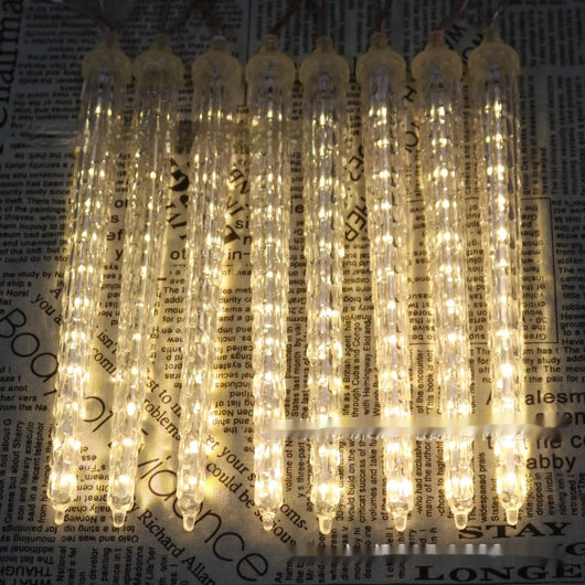 Lámpara Solar Navideña con Luces LED en Forma de Cono de Hielo - Image 33