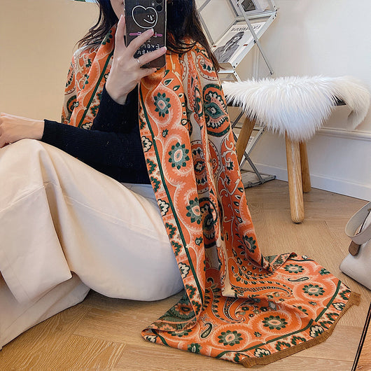 Pashmina de Cachemira Premium para Mujer - Abrigo Grueso y Cálido - Image 10