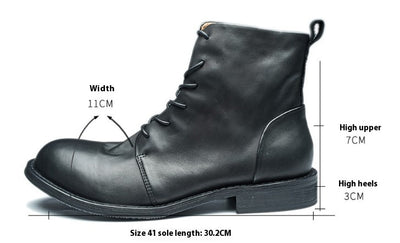 Botas Martin de Cuero Genuino Vintage Hechas a Mano - Image 14