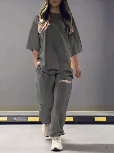 Conjunto de Dos Piezas: Playera Oversized y Pantalón Holgado - Image 12