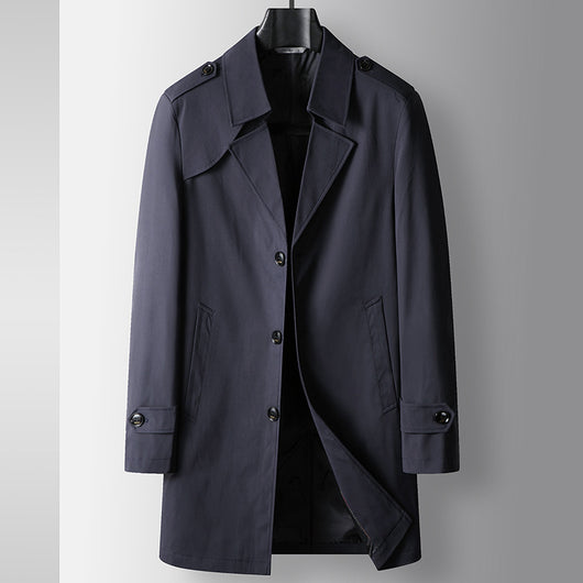 Gabardina de Negocios Juvenil Premium - Corte Clásico Solapa Italiana - Image 3