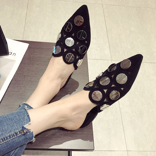 Sandalias Planas Elegantes con Punta Afilada para Mujer - Image 6