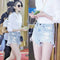 Shorts de Mezclilla Talle Alto Rotos