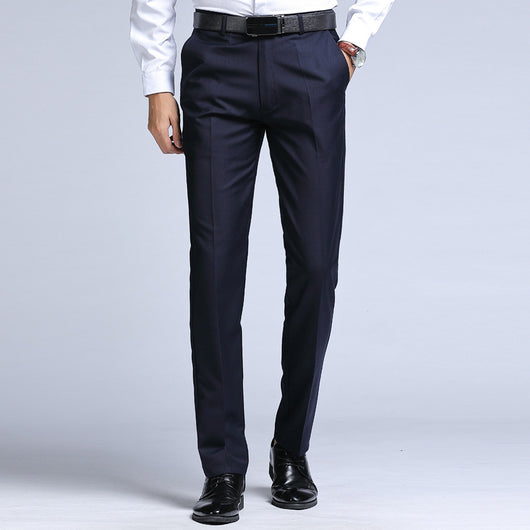 Pantalones de Traje Ejecutivo Negro para Hombre - Otoño e Invierno - Image 14