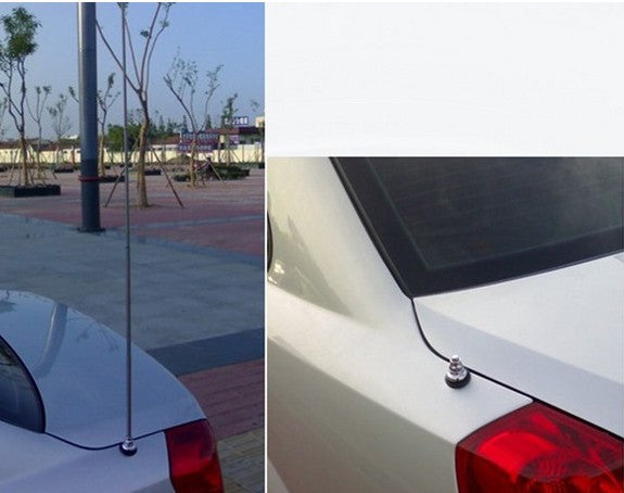 Antena Automática para Auto con Amplificador de Potencia Negro